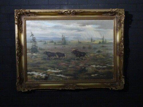 Schilderij "Elanden"