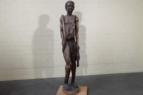 Authentiek Afrikaans Hardhouten Krijger